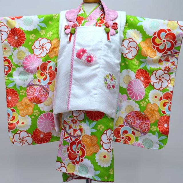 七五三 三歳 女児 被布着物フルセット 日本製 式部浪漫 NO24139
