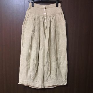 古着　パンツ　gunilla ponten　ベージュ　ワイドパンツ(その他)