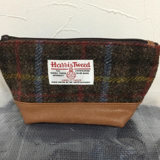 ハリスツイード(Harris Tweed)のハリスツイード　HARRIS TWEED ポーチ　未使用　(ポーチ)