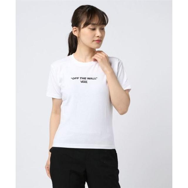 VANS(ヴァンズ)のvans Tシャツ　カットソー　白　M レディースのトップス(Tシャツ(半袖/袖なし))の商品写真