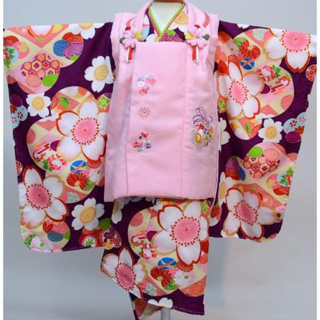 七五三 三歳 女児 被布着物フルセット 日本製 式部浪漫 NO29923女の子