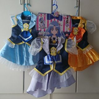 バンダイ(BANDAI)のなりきり 可愛い プリキュア ドレス３点 セット！(ドレス/フォーマル)