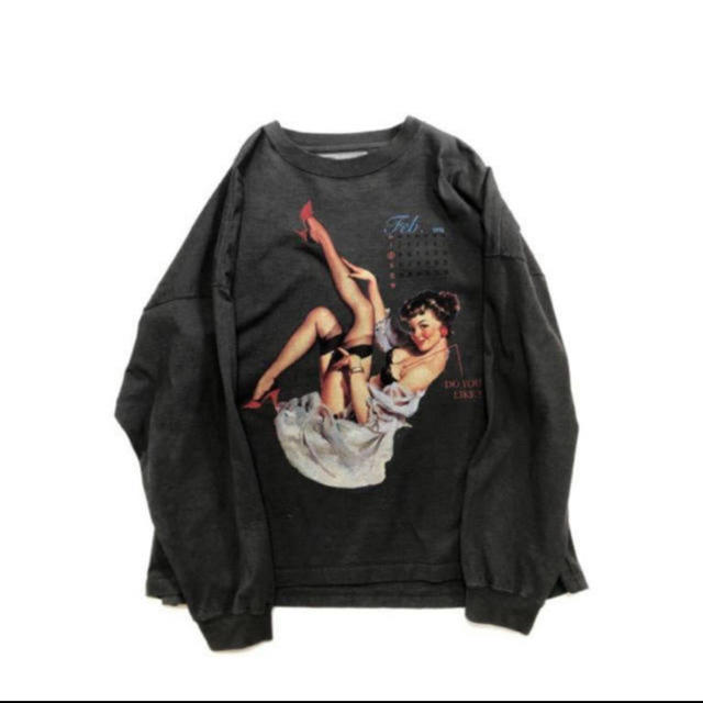 SUNSEA(サンシー)の即購入可　DAIRIKU Pinup Girl Long Sleeve Tee メンズのトップス(Tシャツ/カットソー(七分/長袖))の商品写真