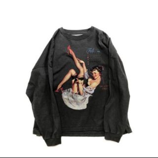 サンシー(SUNSEA)の即購入可　DAIRIKU Pinup Girl Long Sleeve Tee(Tシャツ/カットソー(七分/長袖))