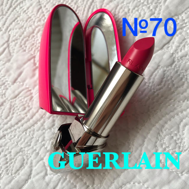 GUERLAIN(ゲラン)の【未使用】ゲラン GUERLAIN ルージュ ジェ №70 ケース付き 限定品 コスメ/美容のベースメイク/化粧品(口紅)の商品写真