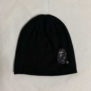 アベイシングエイプ(A BATHING APE)のBAPE Swarovski Ape Head Knit Cap ラインストーン(ニット帽/ビーニー)