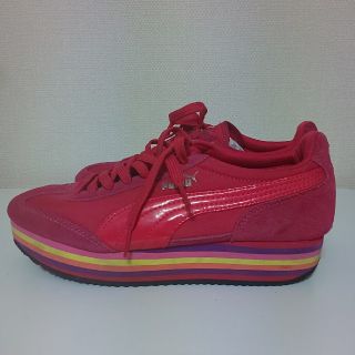 プーマ(PUMA)の値下げ超美品★PUMA★スエード厚底スニーカー25.0cm(スニーカー)