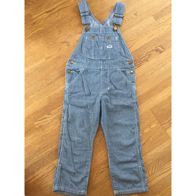 Lee(リー)のLee ヒッコリー オーバーオール　100cm キッズ/ベビー/マタニティのキッズ服男の子用(90cm~)(パンツ/スパッツ)の商品写真