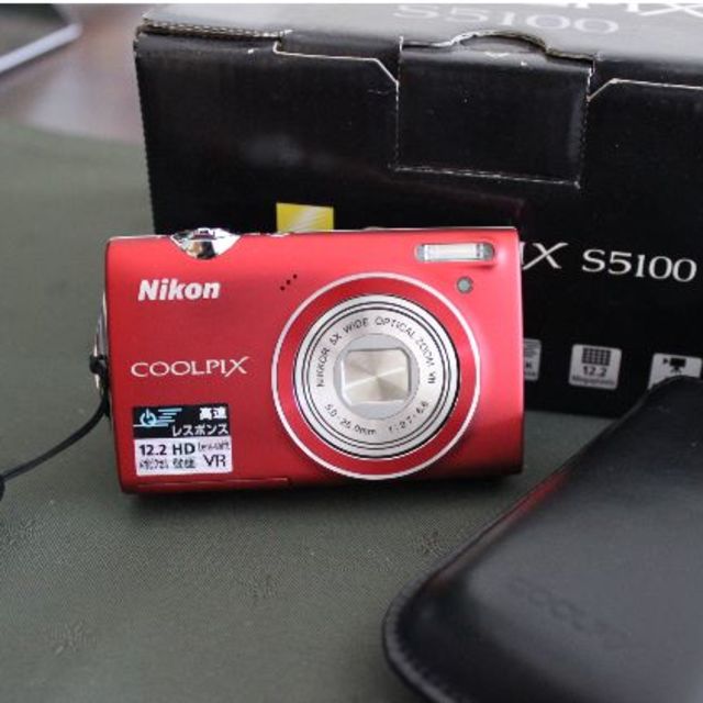 【美品_おしゃれ????】Nikon????_COOLPIX S5100 ＋革専用ケースコンパクトデジタルカメラ