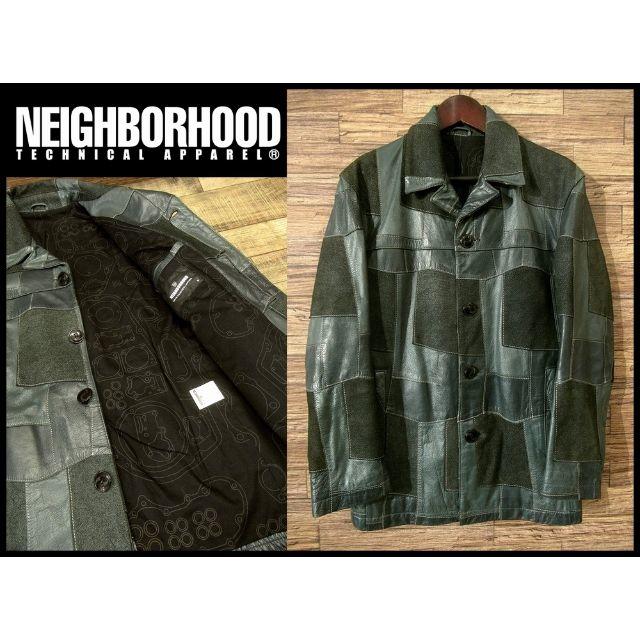 NEIGHBORHOOD(ネイバーフッド)のsoara様専用 定価12万 初期 ネイバーフッド レザー ジャケット M メンズのジャケット/アウター(カバーオール)の商品写真