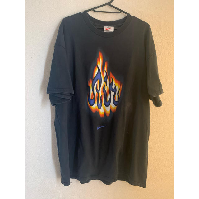 Travis Scott着用！NIKE AIR BAKIN TシャツサイズL 炎