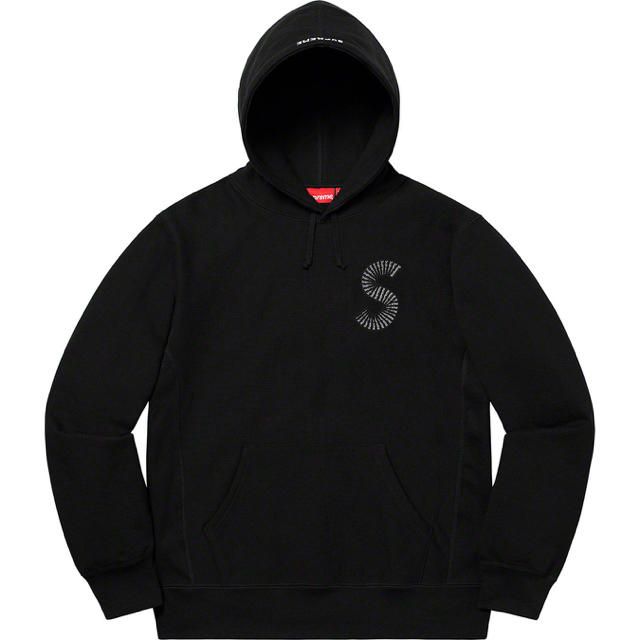 S Logo Hooded Sweatshirt Black Small