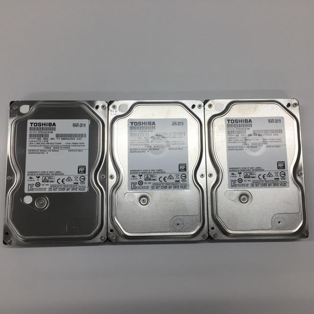 TOSHIBA 3.5HDD 1.0TB×3