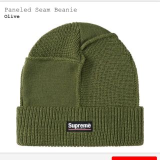 シュプリーム(Supreme)の2020aw paneled Seam beanie新品未開封　Olive(ニット帽/ビーニー)