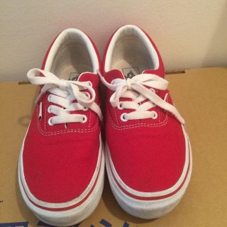 ヴァンズ(VANS)のVANS レッド スニーカー(スニーカー)