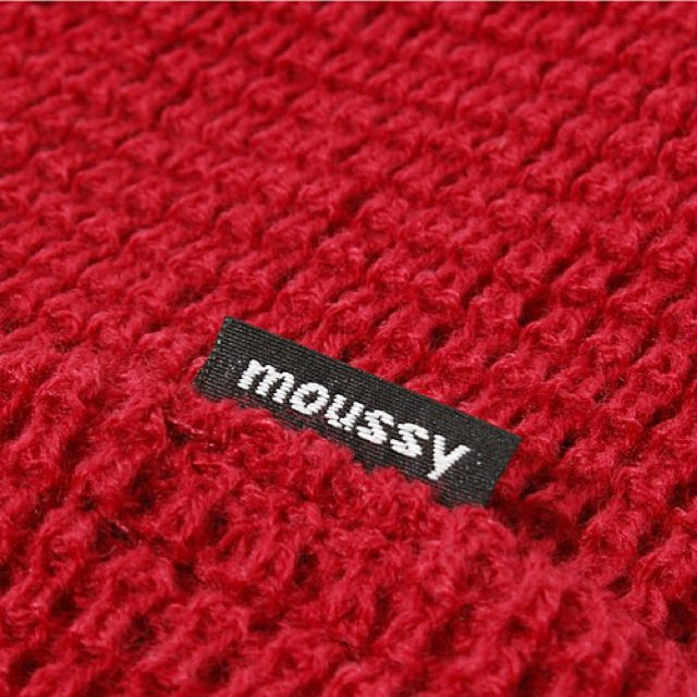 moussy(マウジー)のmoussy ♡ ワッフルニット帽 レディースの帽子(ニット帽/ビーニー)の商品写真