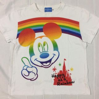 ディズニー(Disney)のディズニー  ミッキー  Ｔシャツ  １５０  レインボー  ハロウィン仮装(Tシャツ(半袖/袖なし))