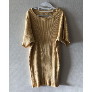 babaco  cotton ribbed long t-shirt(Tシャツ(半袖/袖なし))