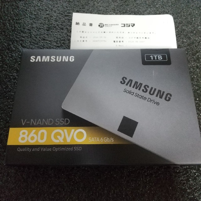 Samsung SSD 860 QVOシリーズ 1.0TB