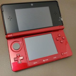 安心の整備済み！◆任天堂3DS 本体◆フレアレッド◆98