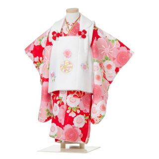 【美品・フルセット】３歳七五三　京都花ひめ着物セット(和服/着物)