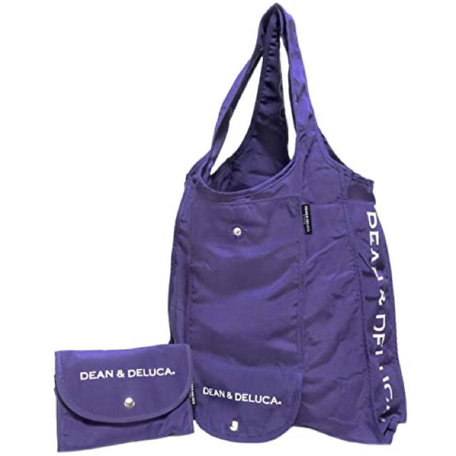DEAN & DELUCA(ディーンアンドデルーカ)のDEAN & DELUCA ショッピングバッグ　紫　エコバッグ レディースのバッグ(エコバッグ)の商品写真