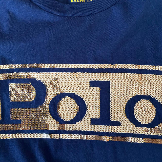 POLO RALPH LAUREN(ポロラルフローレン)のますみさん様専用ラルフローレン　レディース　スパンコールTシャツ レディースのトップス(Tシャツ(半袖/袖なし))の商品写真