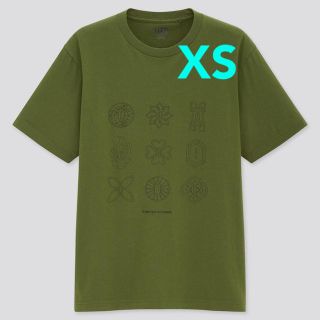 ユニクロ(UNIQLO)のユニクロ　鬼滅の刃　日輪刀　UT シャツ　カーキ　XS(Tシャツ/カットソー(半袖/袖なし))