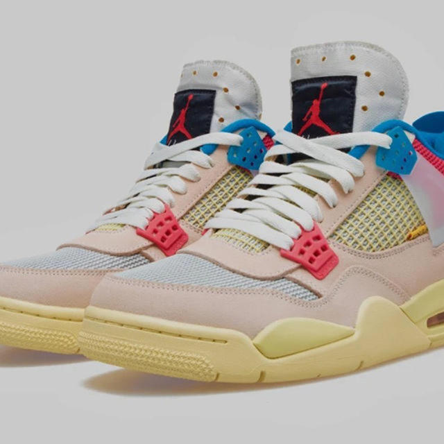 Union AIR JORDAN 4 guava ice 26.5cmメンズ