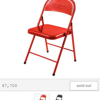 シュプリーム(Supreme)のsupreme folding chair red(折り畳みイス)