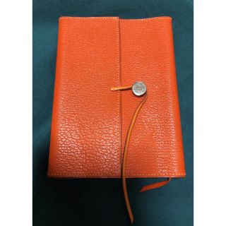 エルメス(Hermes)のクラリス様専用　エルメス　未使用品　ブックカバー　オレンジ　手帳カバー(その他)