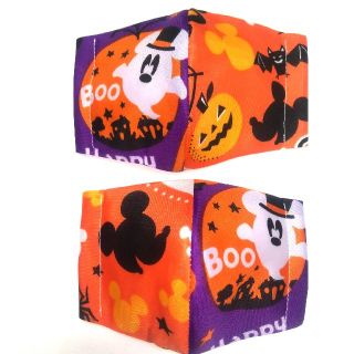 ディズニー(Disney)のハンドメイド 子供用 2枚 ディズニー ハロウィン インナーマスク ミッキー(その他)