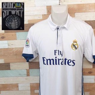 【REALMADRID】 美品 レアルマドリード ロナウド 半袖シャツ L(応援グッズ)