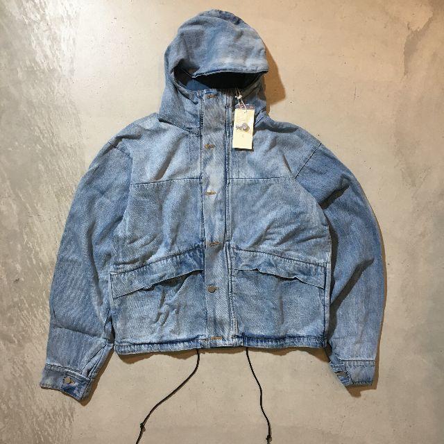 FEAR OF GOD(フィアオブゴッド)のmnml HOODED DENIM JACKET denim（L) メンズのジャケット/アウター(Gジャン/デニムジャケット)の商品写真