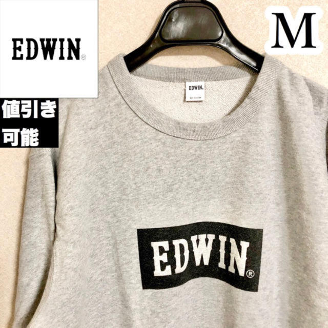 EDWIN(エドウィン)の【EDWIN‼️】エドウィン ロゴ スウェット グレー M ユニセックス メンズのトップス(スウェット)の商品写真