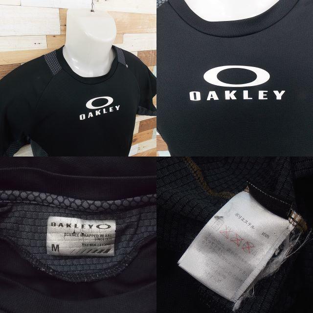 Oakley(オークリー)の【OAKLEY】 美品 オークリー 半袖シャツ ブラック スポーツウェア M メンズのトップス(Tシャツ/カットソー(半袖/袖なし))の商品写真