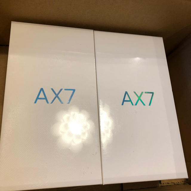 OPPO AX7 本体　新品 ブルー 2台