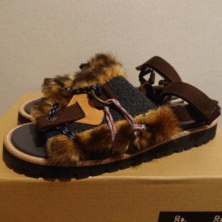 19aw kolor ファー　サンダル　26.5cm