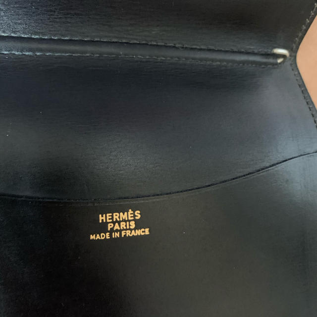 Hermes(エルメス)のHERMES 手帳カバー　黒　ビンテージ　美品 メンズのファッション小物(手帳)の商品写真