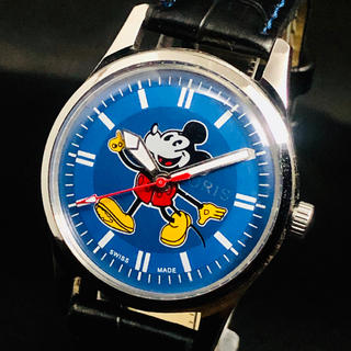 オリス(ORIS)のオリス ブルー ミッキー メンズ腕時計 機械式手巻  17石 1970’s (腕時計(アナログ))