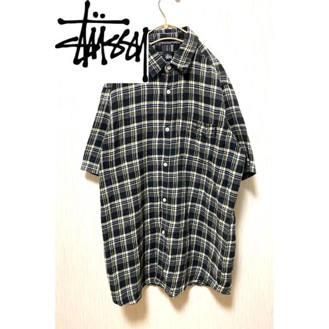 STUSSY(ステューシー)のSTUSSY ブラックチェック柄シャツ フォロー割実施中！！ メンズのトップス(シャツ)の商品写真