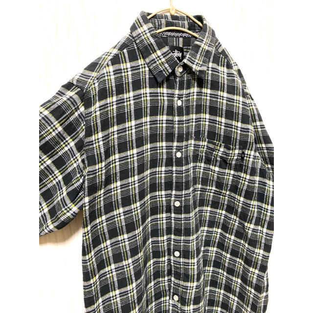 STUSSY(ステューシー)のSTUSSY ブラックチェック柄シャツ フォロー割実施中！！ メンズのトップス(シャツ)の商品写真