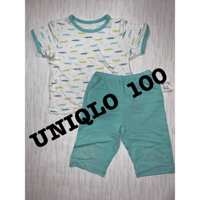 UNIQLO(ユニクロ)のUNIQLO 半袖パジャマ　サイズ:100 キッズ/ベビー/マタニティのキッズ服男の子用(90cm~)(パジャマ)の商品写真