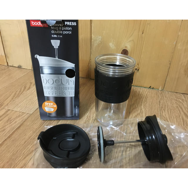 bodum(ボダム)のコーヒープレス　キャンプでの珈琲に　アウトドアでも スポーツ/アウトドアのアウトドア(調理器具)の商品写真