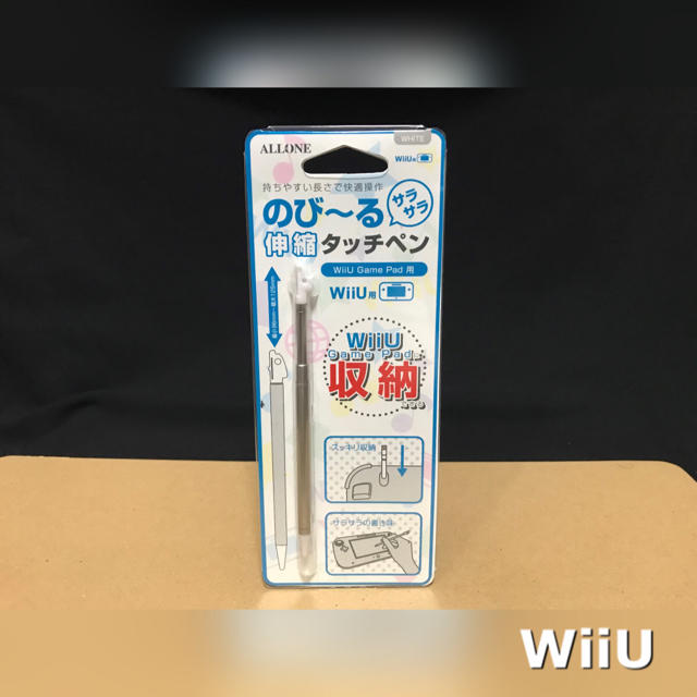 Wii U(ウィーユー)のWiiU タッチペン ホワイト 伸縮 のびるタッチペン エンタメ/ホビーのゲームソフト/ゲーム機本体(家庭用ゲーム機本体)の商品写真