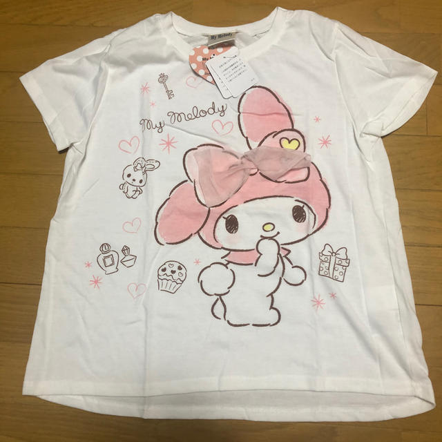 サンリオ(サンリオ)のマイメロ　Tシャツ　ジュニア キッズ/ベビー/マタニティのキッズ服女の子用(90cm~)(Tシャツ/カットソー)の商品写真