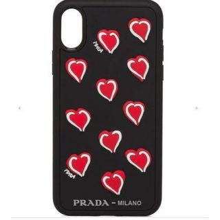 プラダ(PRADA)のプラダ　ハート　アイフォンケース(iPhoneケース)