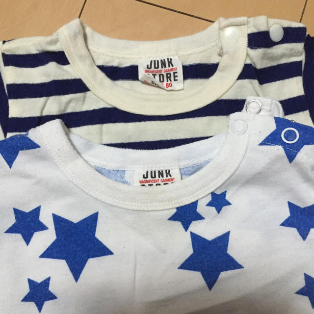 JUNK STORE(ジャンクストアー)のTシャツセット◡̈♥︎80 キッズ/ベビー/マタニティのベビー服(~85cm)(Ｔシャツ)の商品写真
