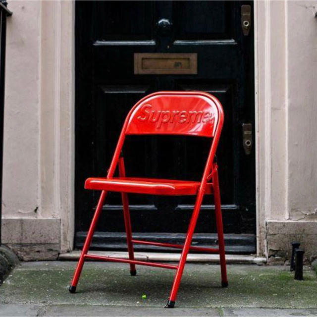 20AW Supreme Metal Folding Chair Red 新品 2