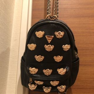 ジョイリッチ(JOYRICH)のお値下げ❣️ジョイリッチゴールドダメージありクマ　チェーン　ミニリュックレア(リュック/バックパック)